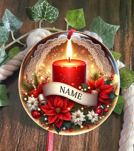 Personalized Text Tree Ornament