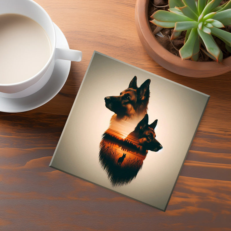 German Shepards Coaster