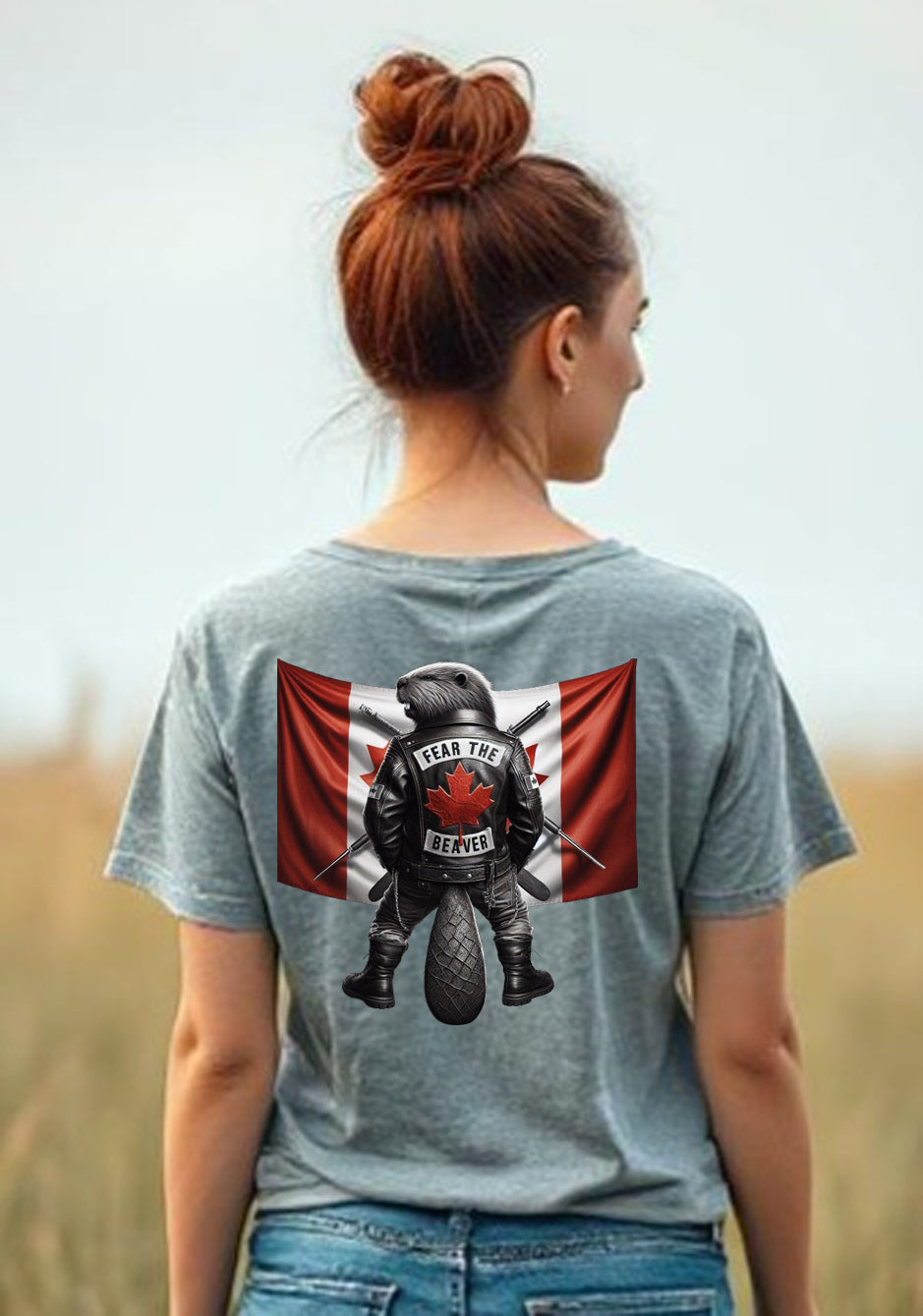 Fear The Beaver II V Neck T Shirt
