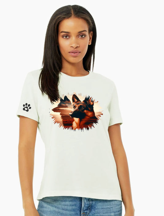 Ladies German Shepard T Shirt