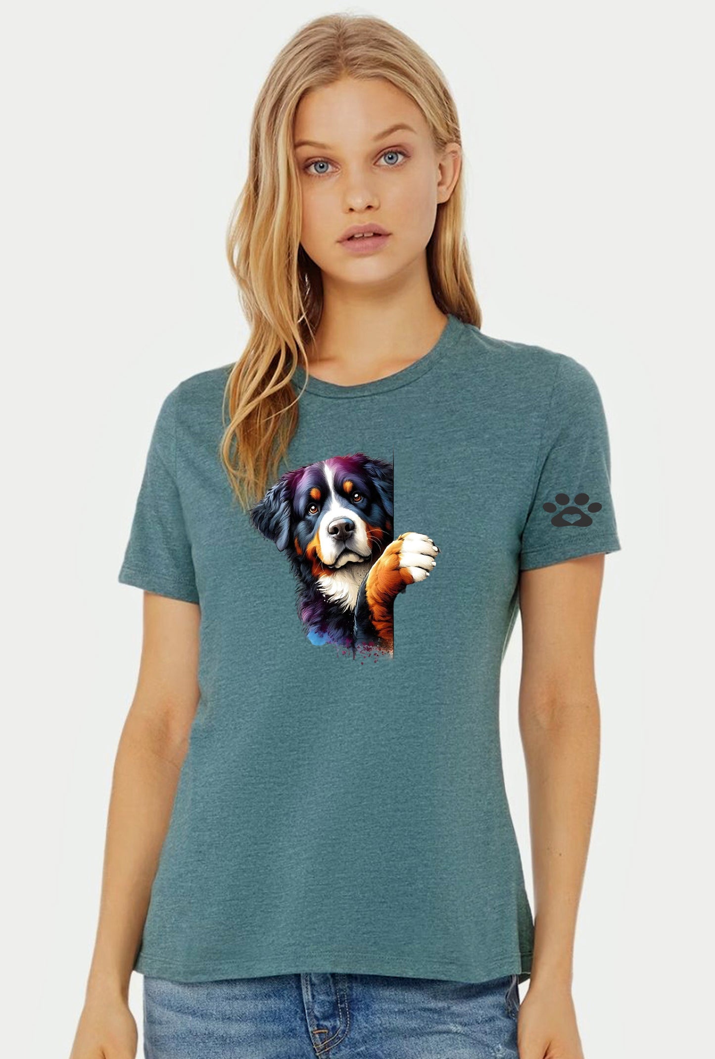 Ladies Bernese Mountain Dog T Shirt