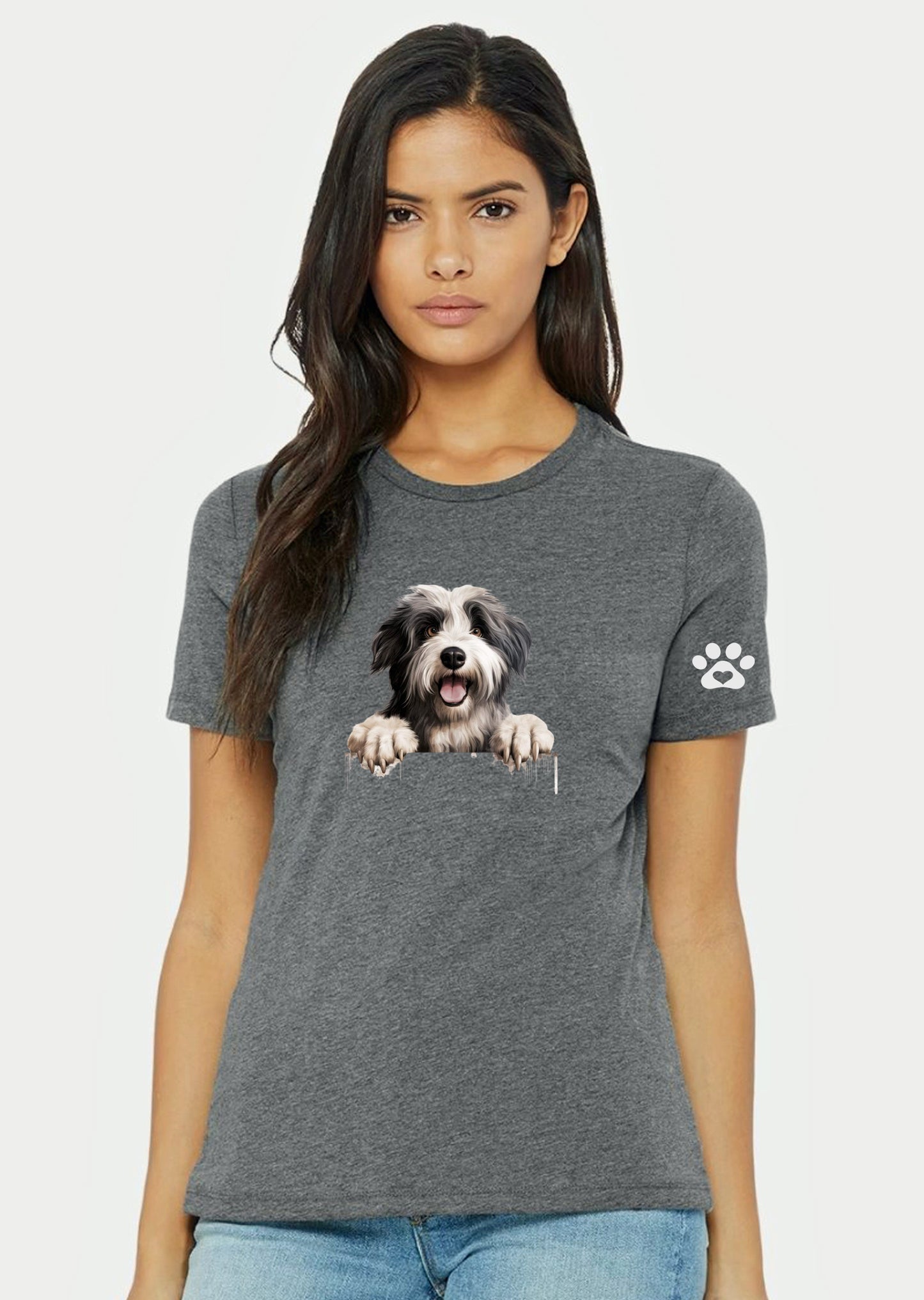 Ladies Bearded Collie T Shirt