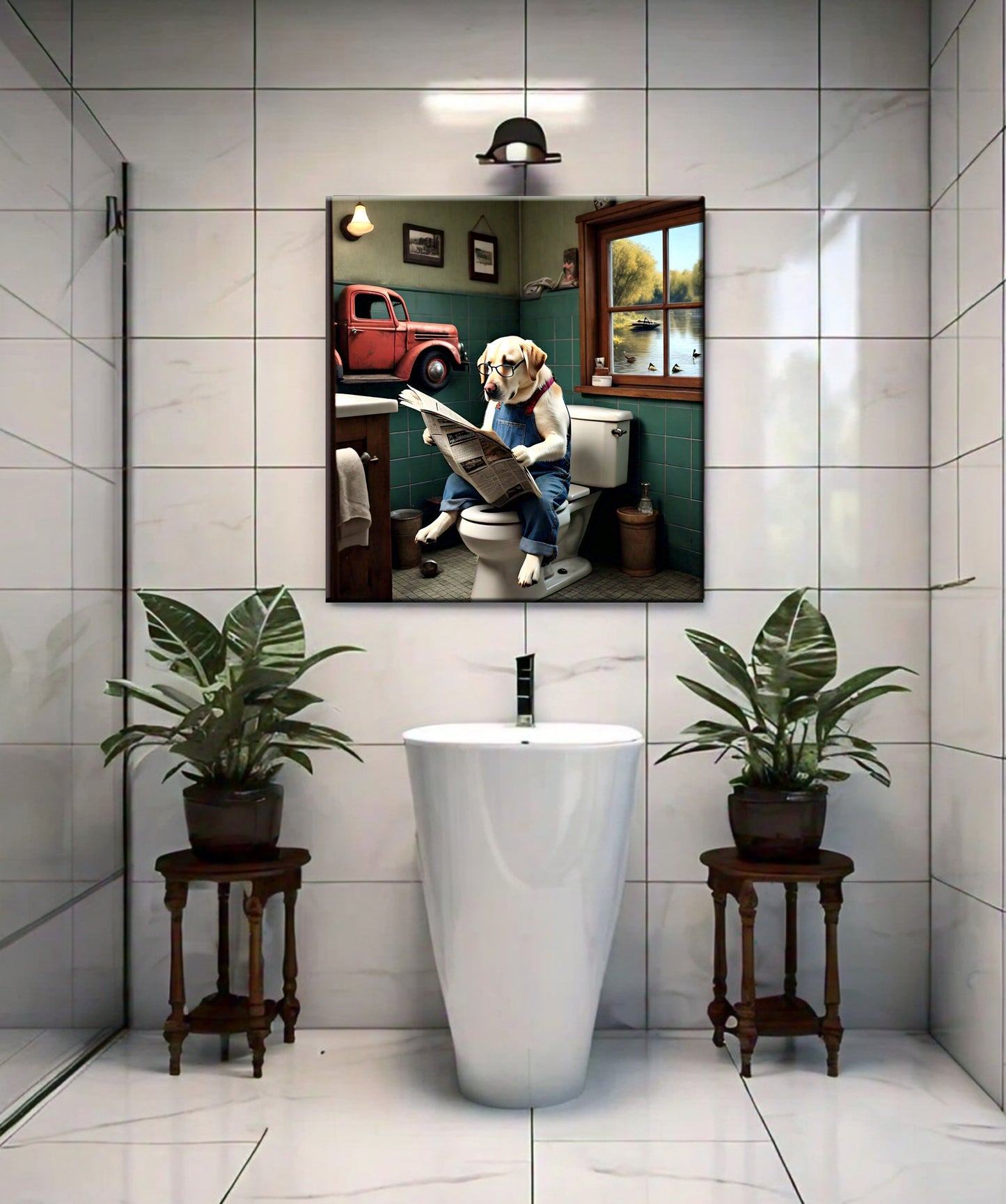 Manitoba Dog Canvas Print