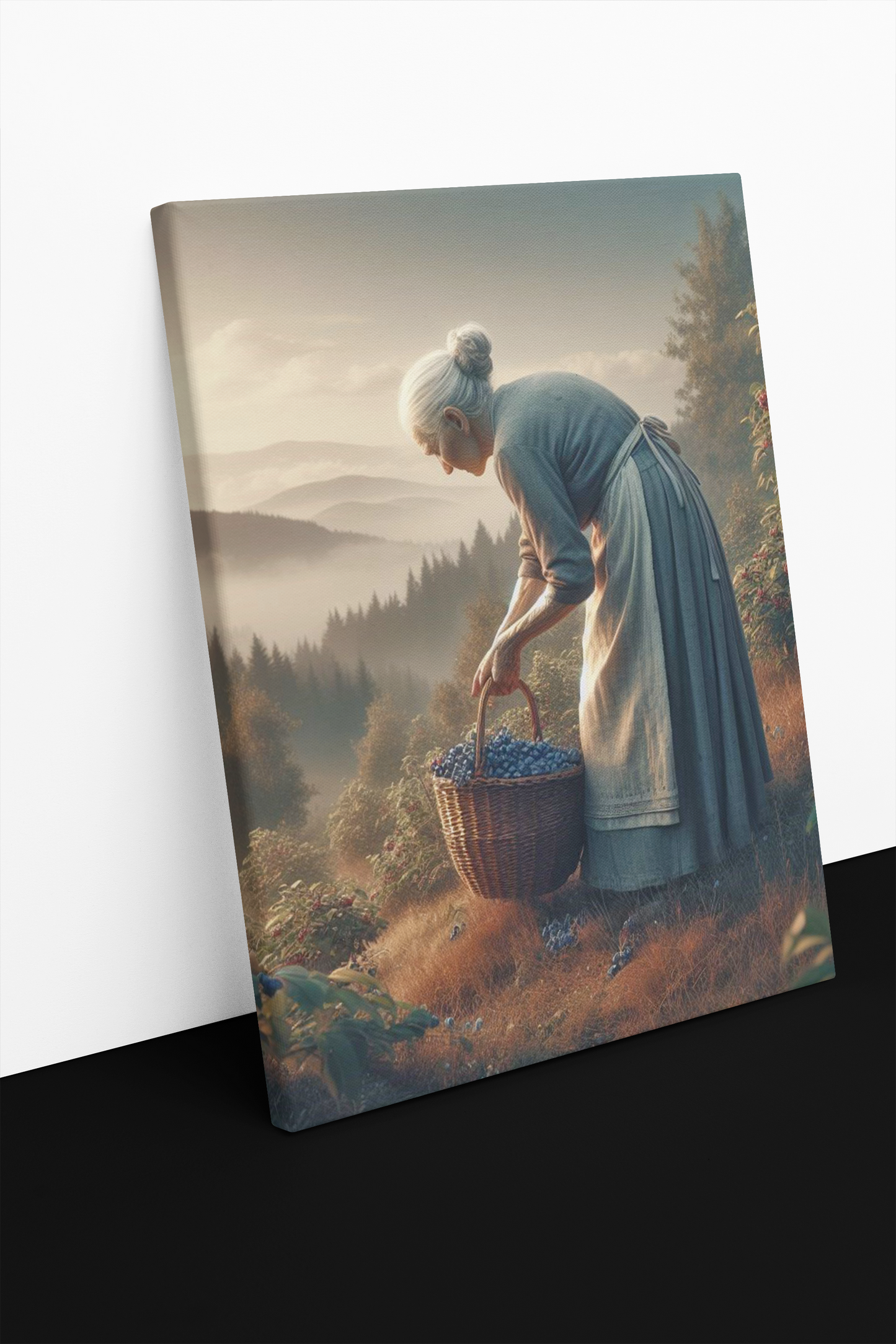 Memories in the Berry Patch Canvas Print