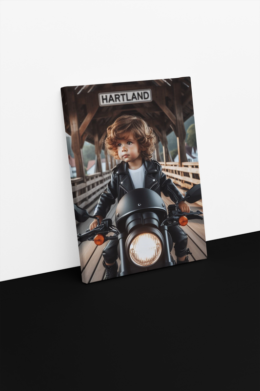 Mini Motorcycle Maverick Canvas Print
