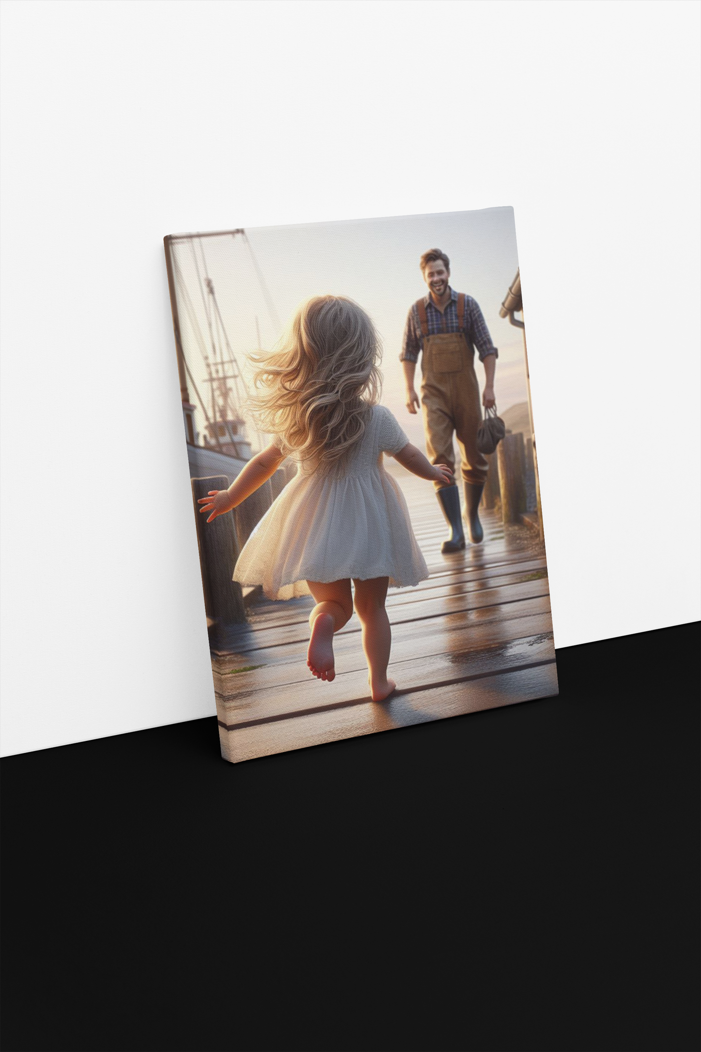 My Hero My Daddy Canvas Print