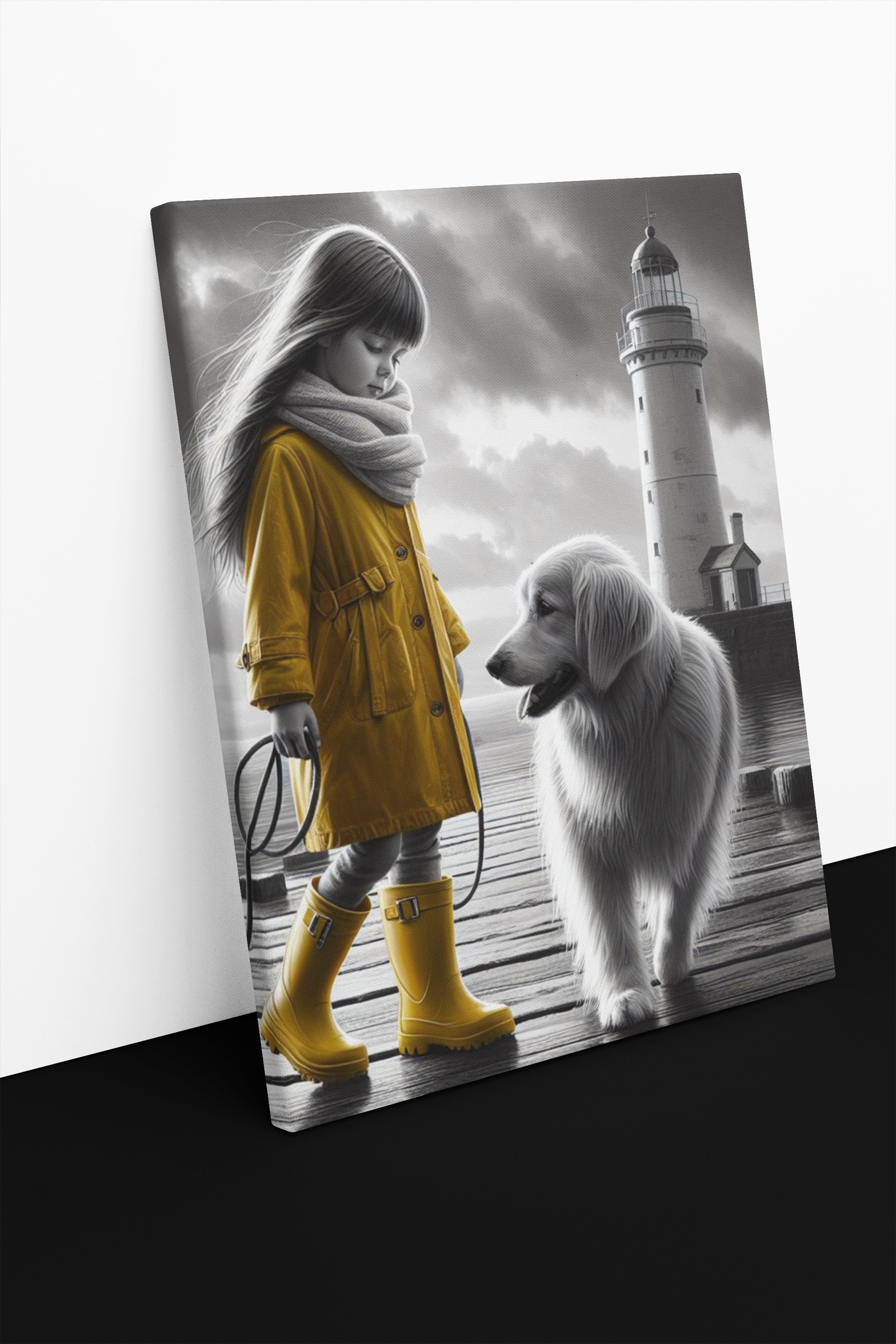 My Little Ray of Sunshine on a Rainy Day Canvas Print