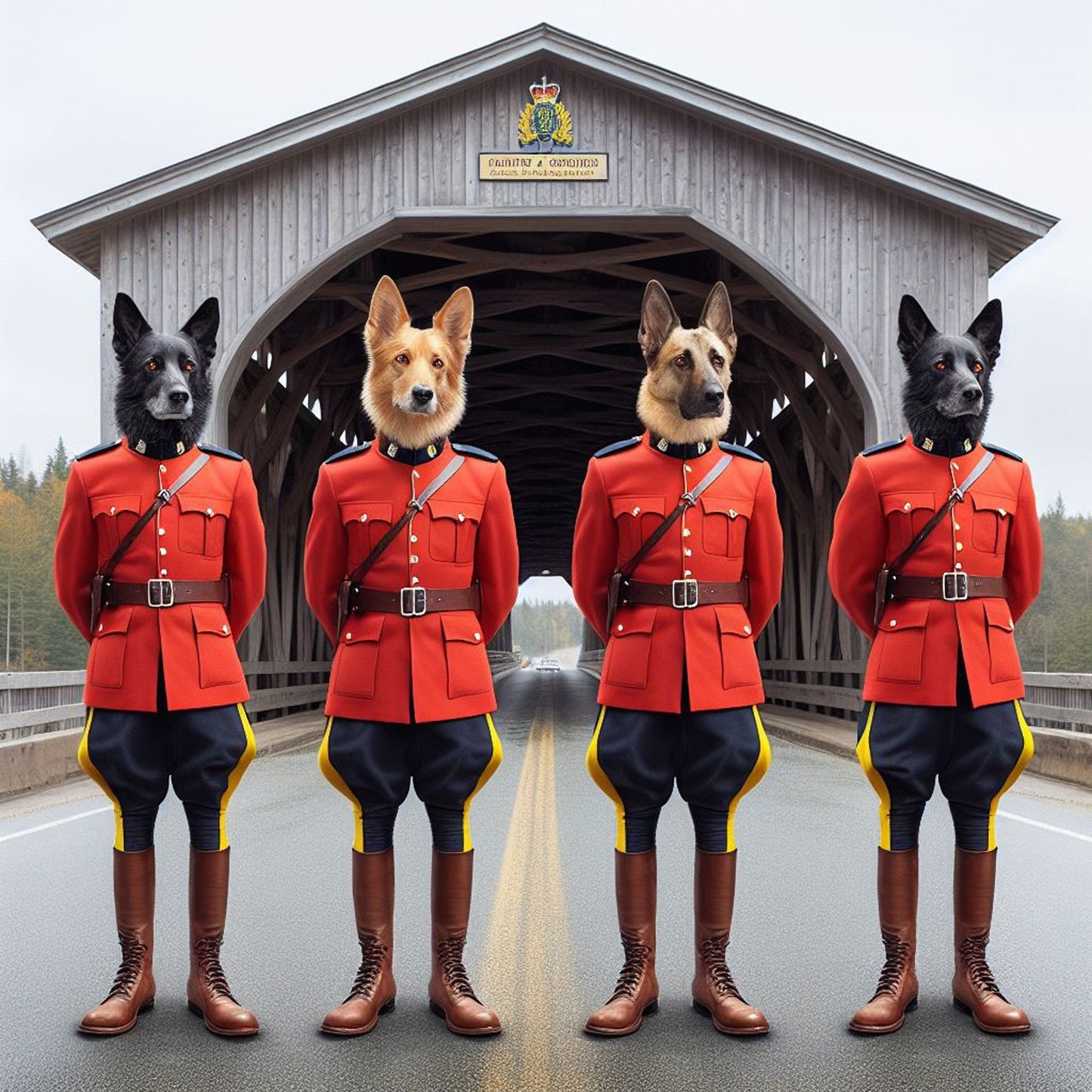 New Brunswick RCMP Canvas Print