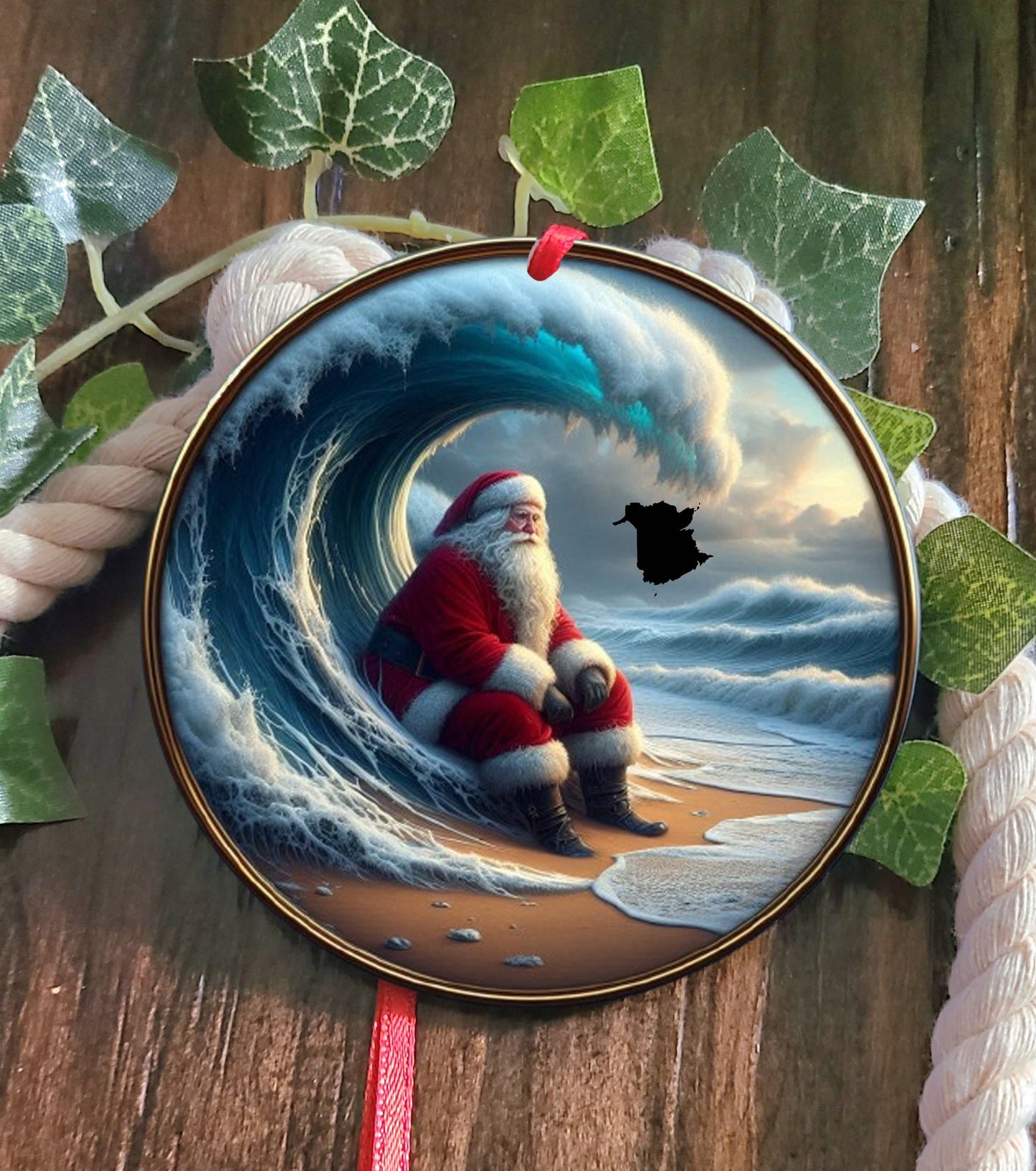 New Brunswick Santa Tree Ornament