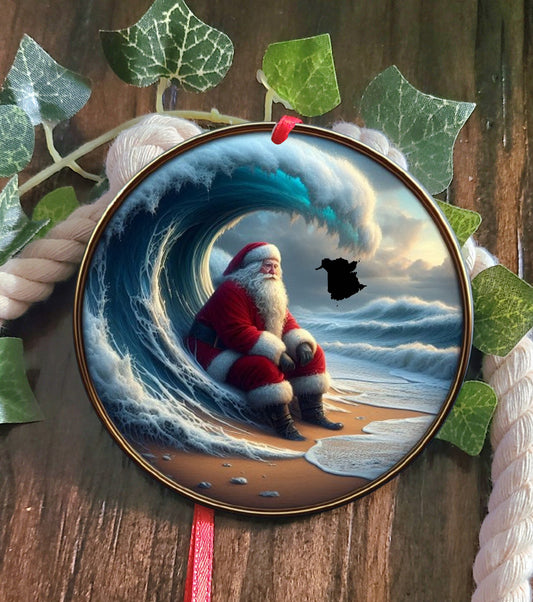 New Brunswick Santa Tree Ornament