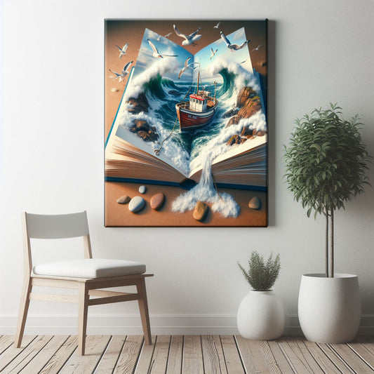 Newfoundland Rocky Shore Canvas Print