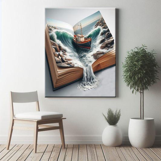 Newfoundland Rocky Shore Canvas Print