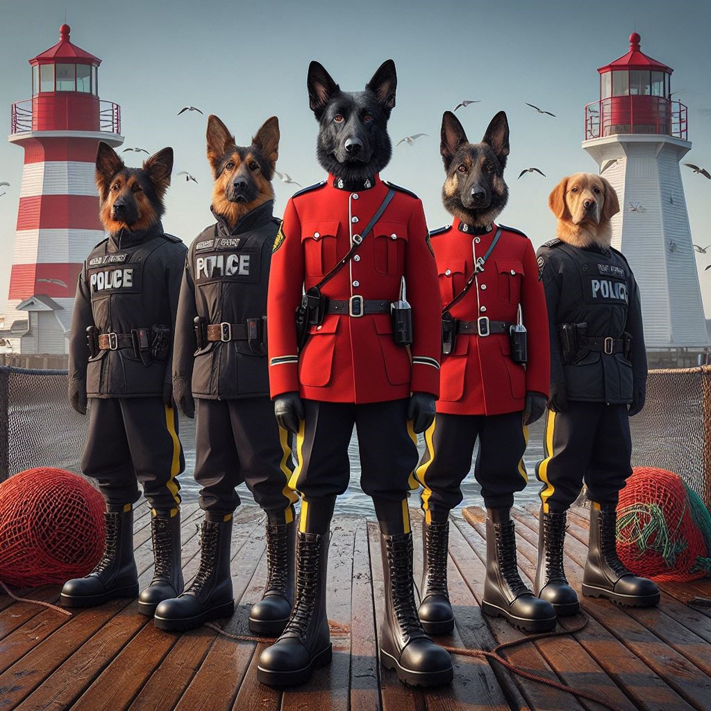 Nova Scotia RCMP Canvas Print