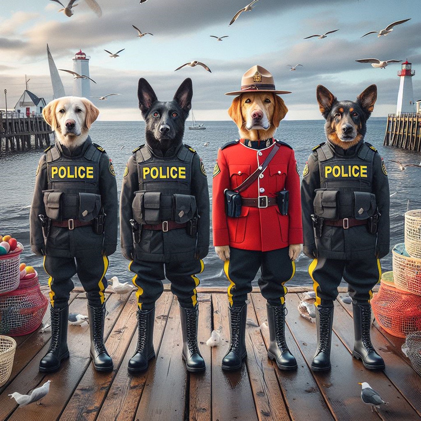Nova Scotia RCMP Canvas Print