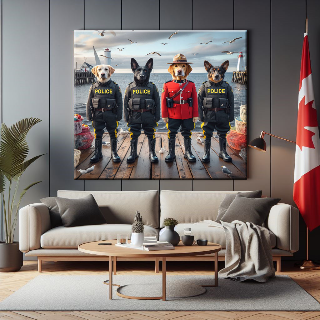 Nova Scotia RCMP Canvas Print