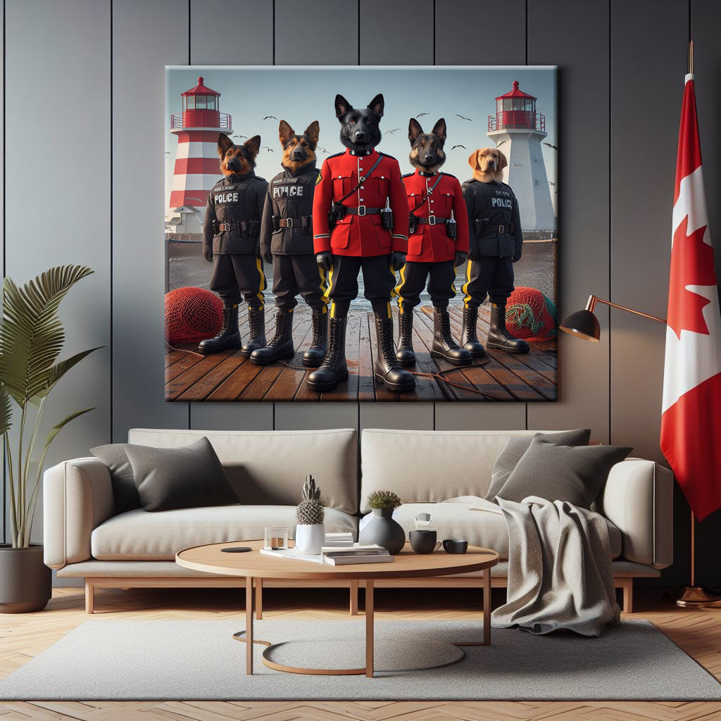 Nova Scotia RCMP Canvas Print