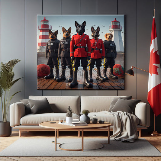 Nova Scotia RCMP Canvas Print