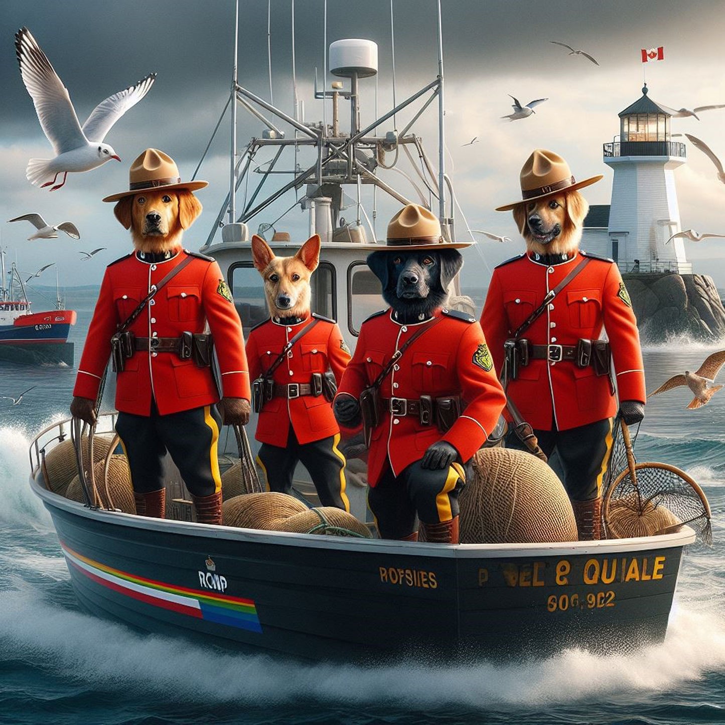 Nova Scotia RCMP Canvas Print