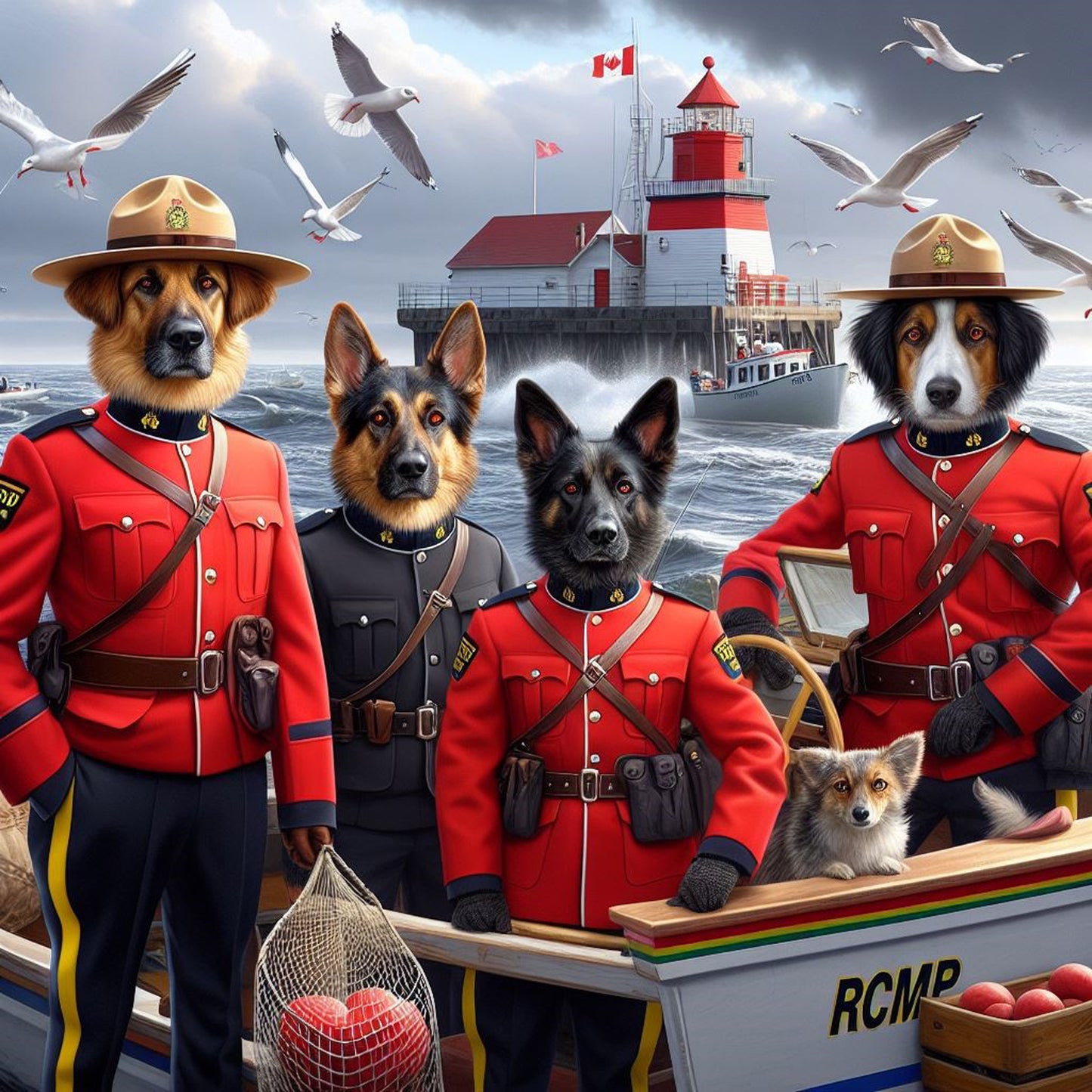 Nova Scotia RCMP Canvas Print