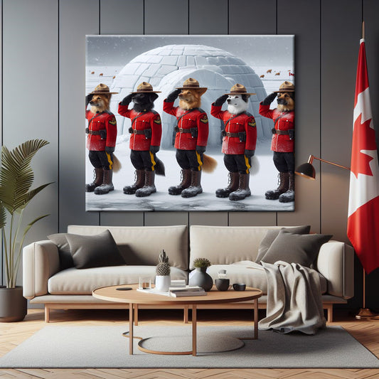 Yukon RCMP Canvas Print