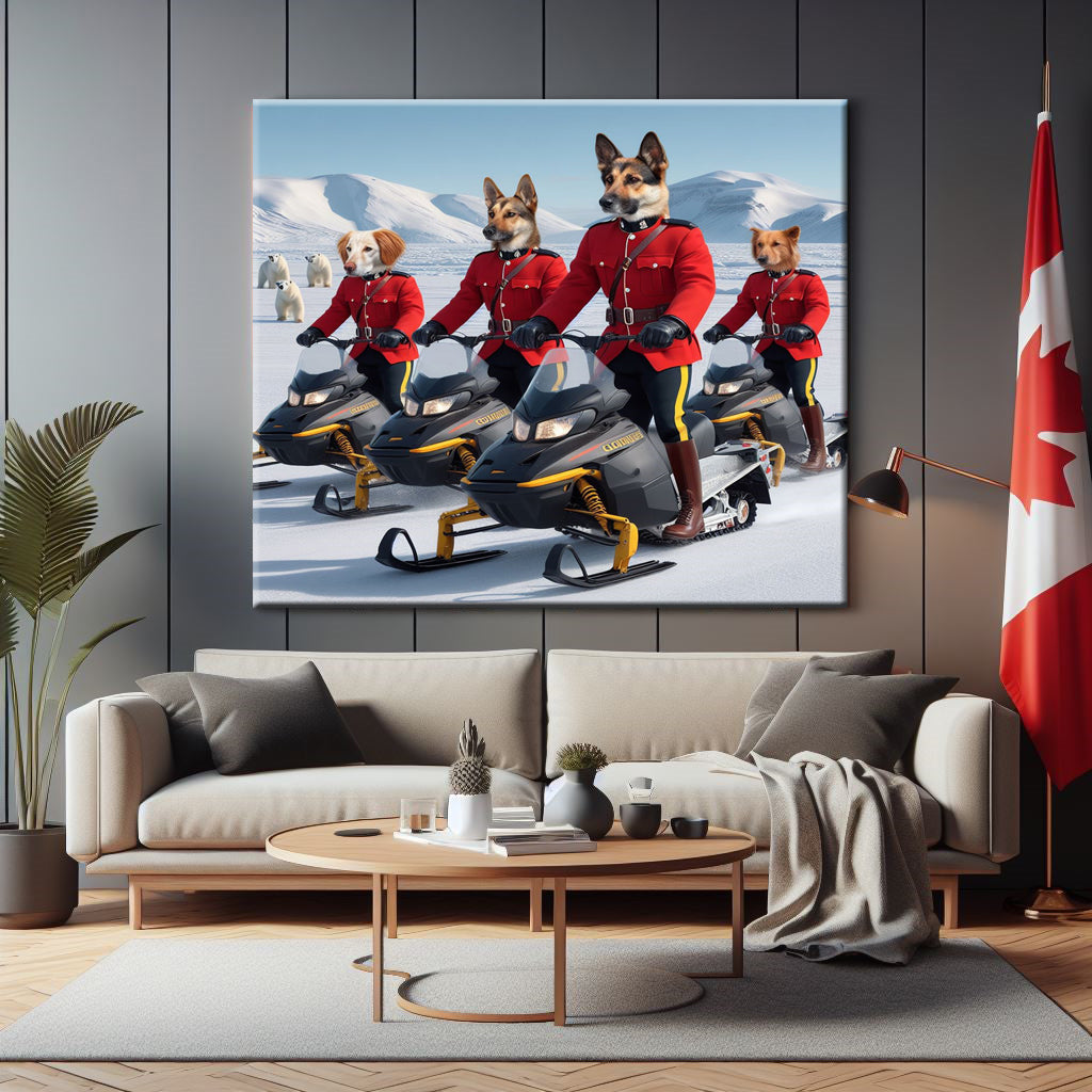 North West Territories RCMP Canvas Print