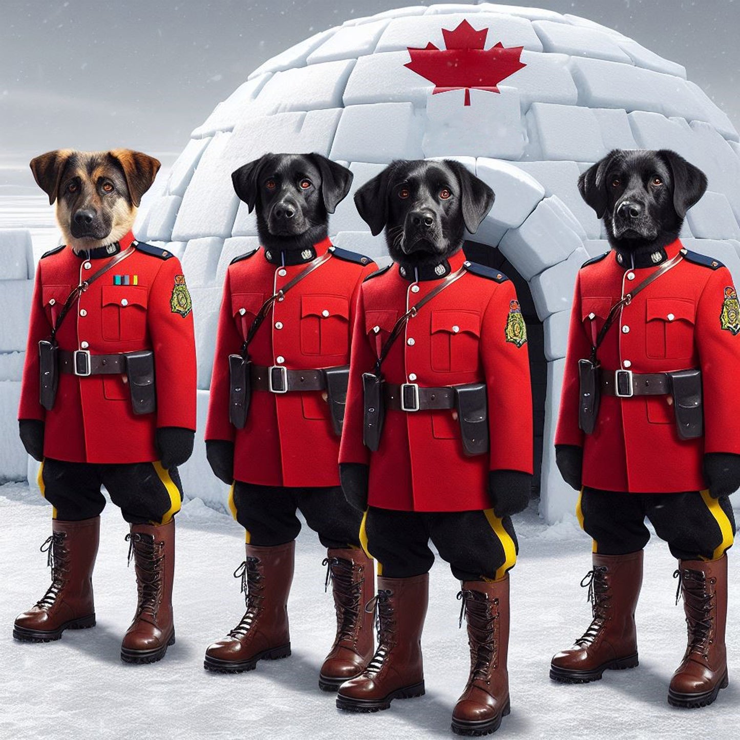 Nunavut RCMP Canvas Print