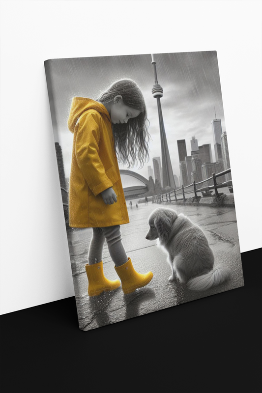Paws in the City Canvas Print