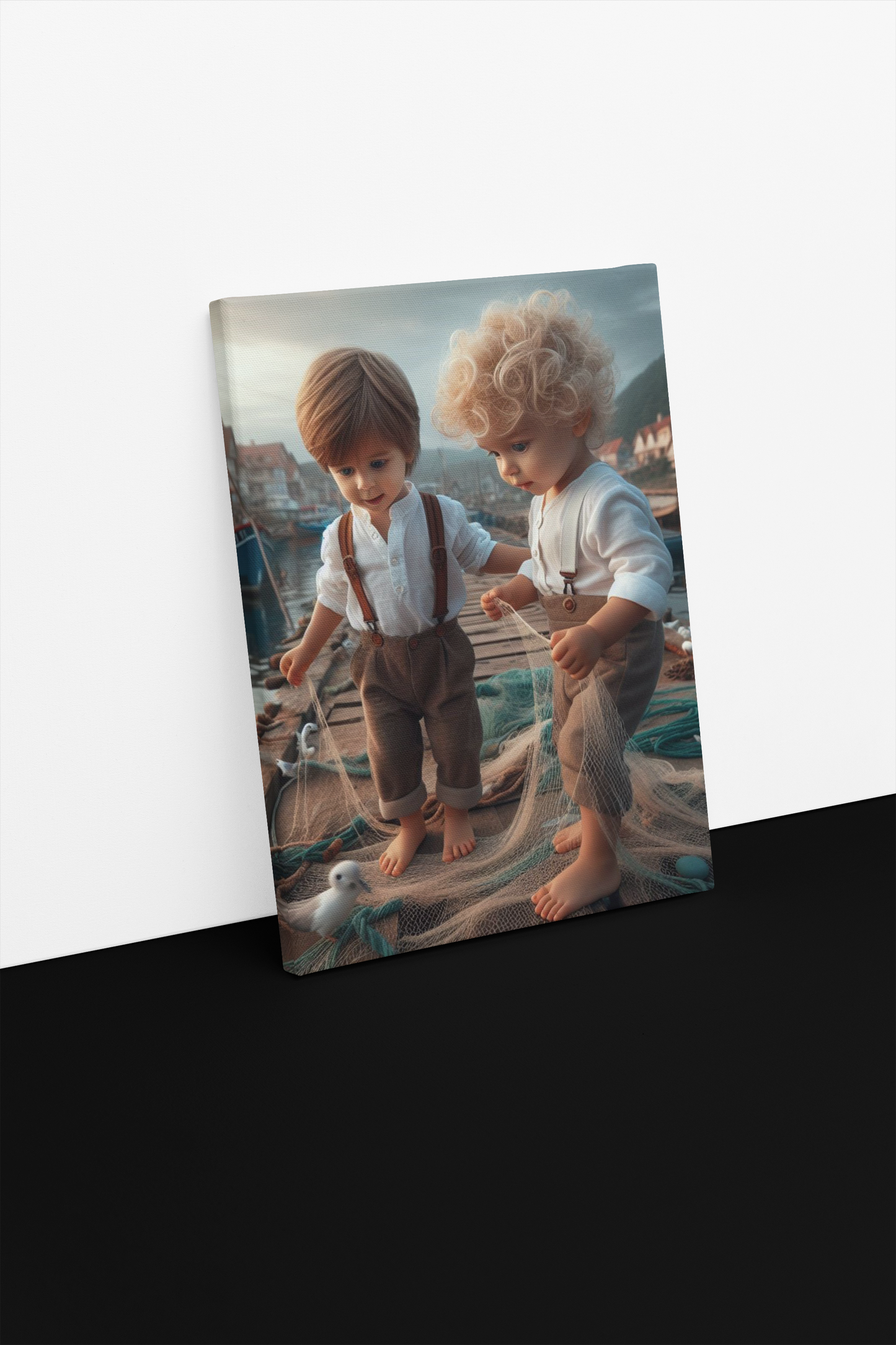 Pier Playtime Canvas Print