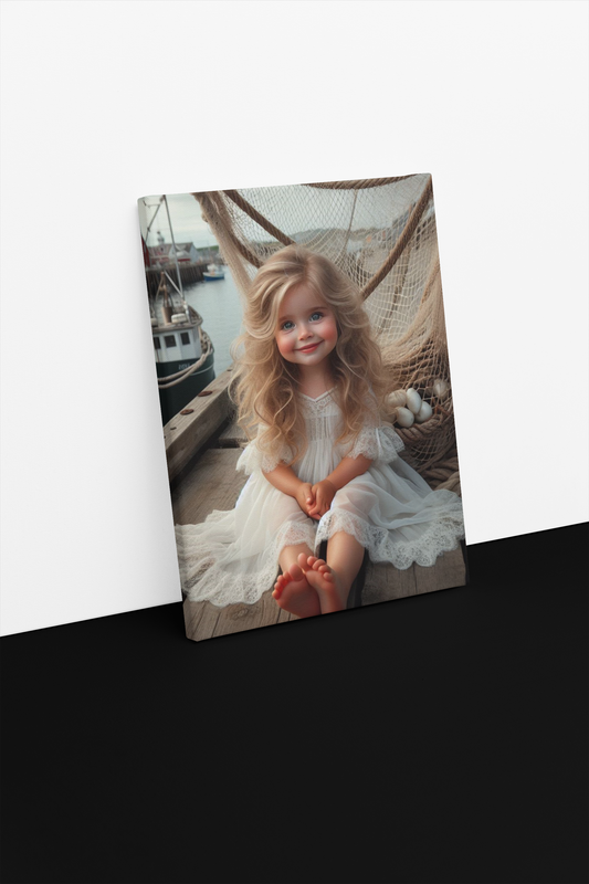 Pier Princess Canvas Print