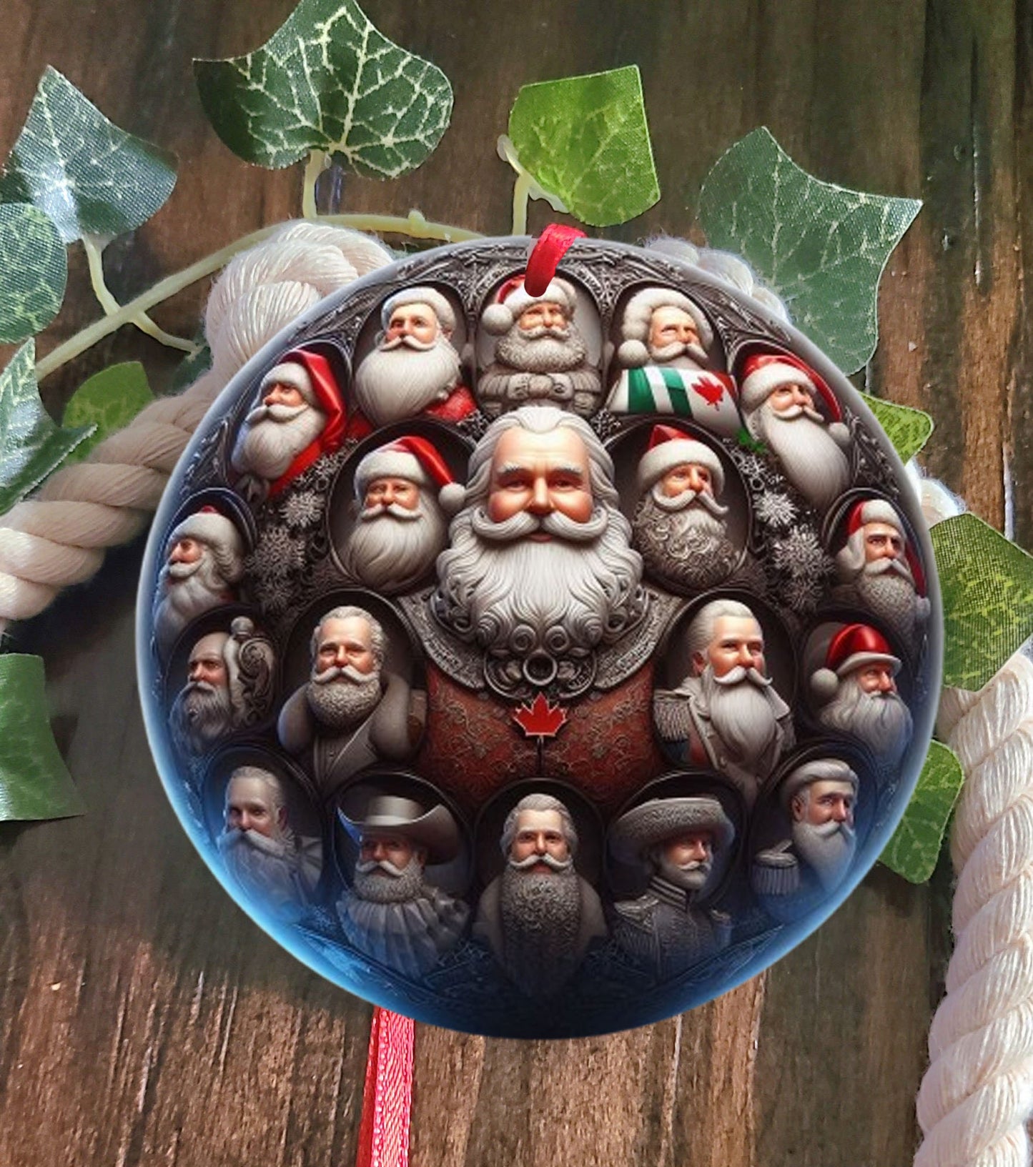 Canada Santa Tree Ornament
