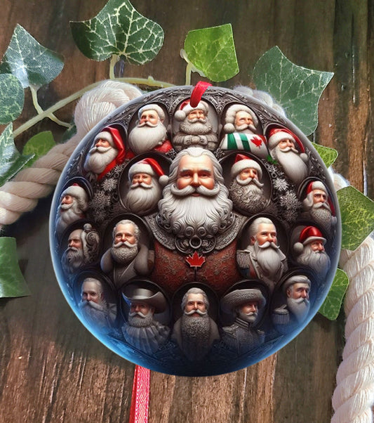 Canada Santa Tree Ornament