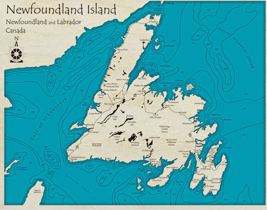 Newfoundland Map Print