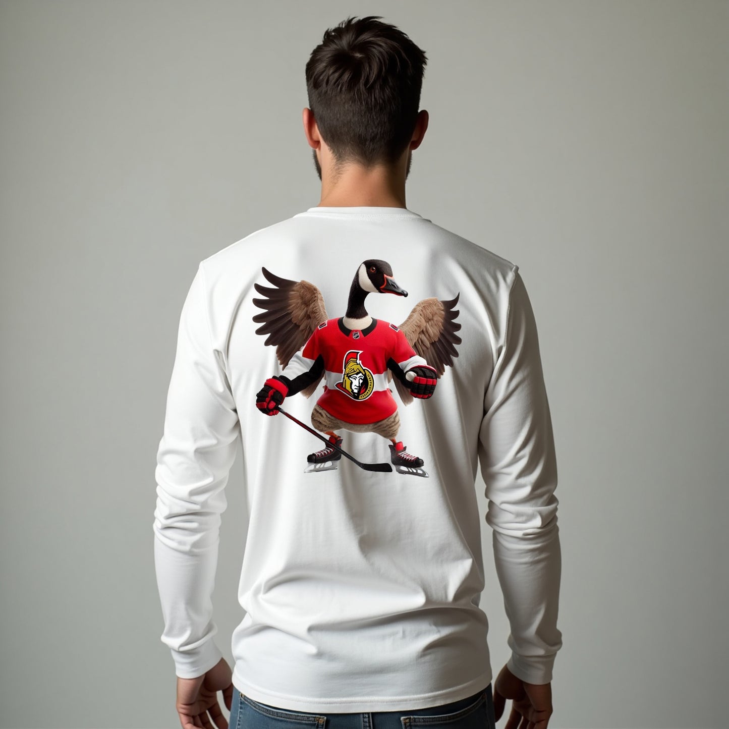 Ottawa Senators, "Ottawa Waddler" Long Sleeve T Shirt
