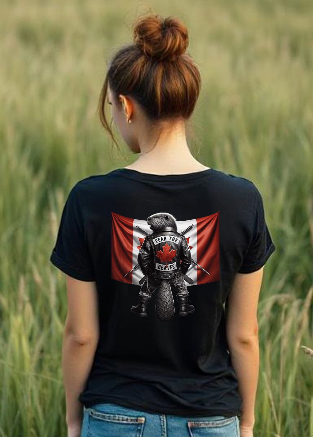 Fear The Beaver II V Neck T Shirt