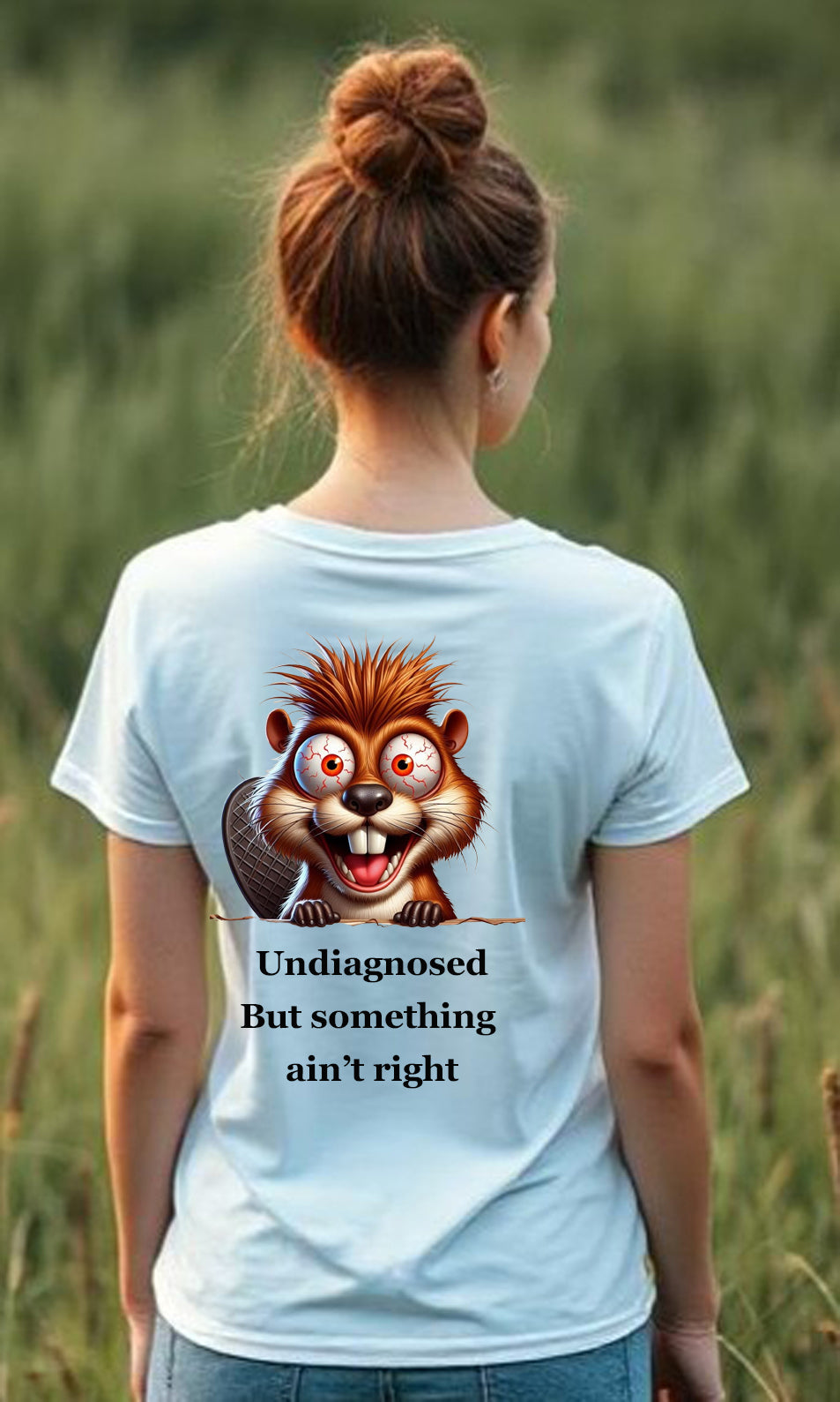 Undiagnosed, But Something ain't right V Neck T Shirt