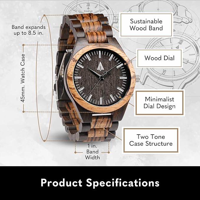 Men Wood Watch