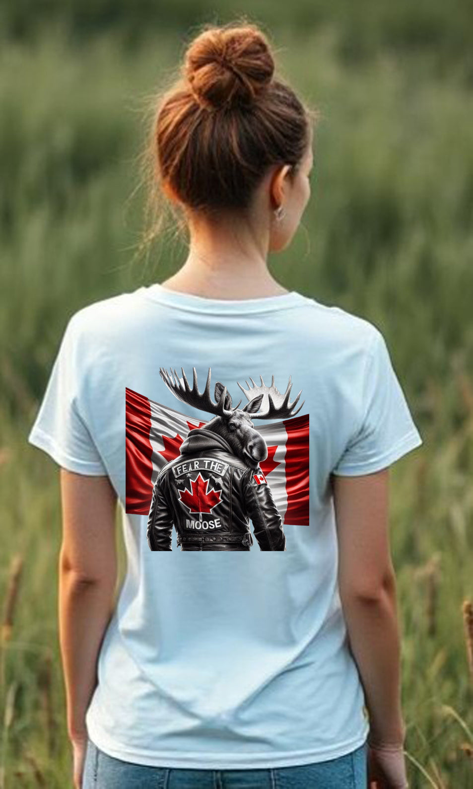 Fear The Moose V Neck T Shirt