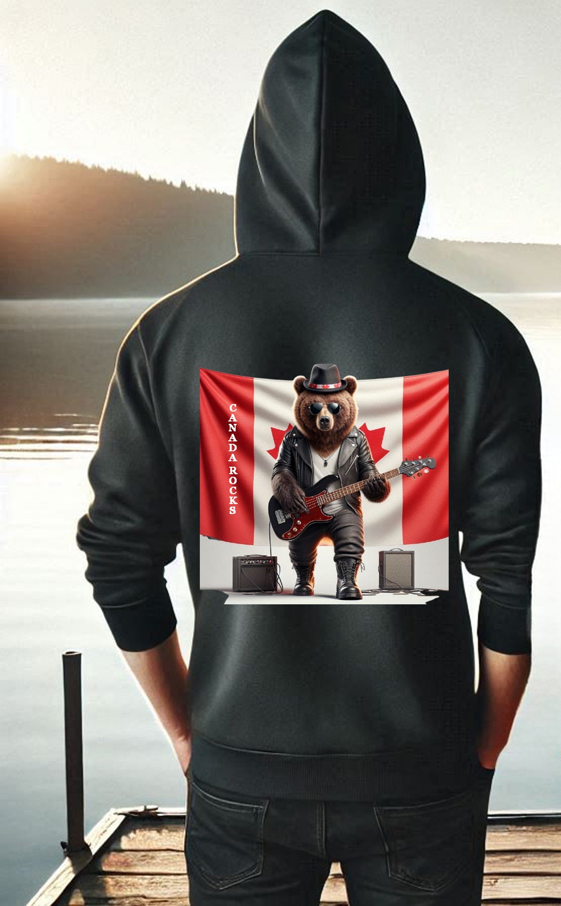 Unisex Grizzly Shadow Hoodie