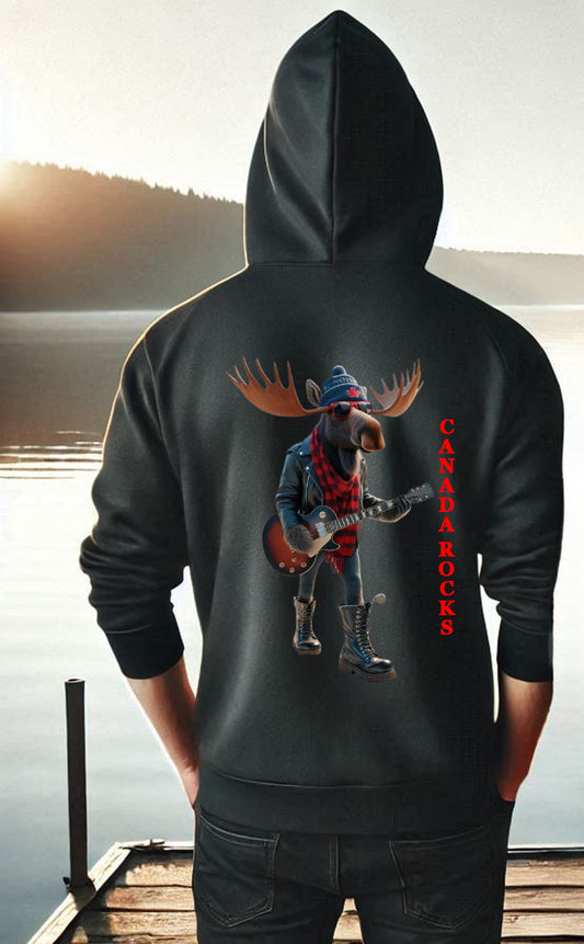 Unisex Moose On The Highway Hoodie