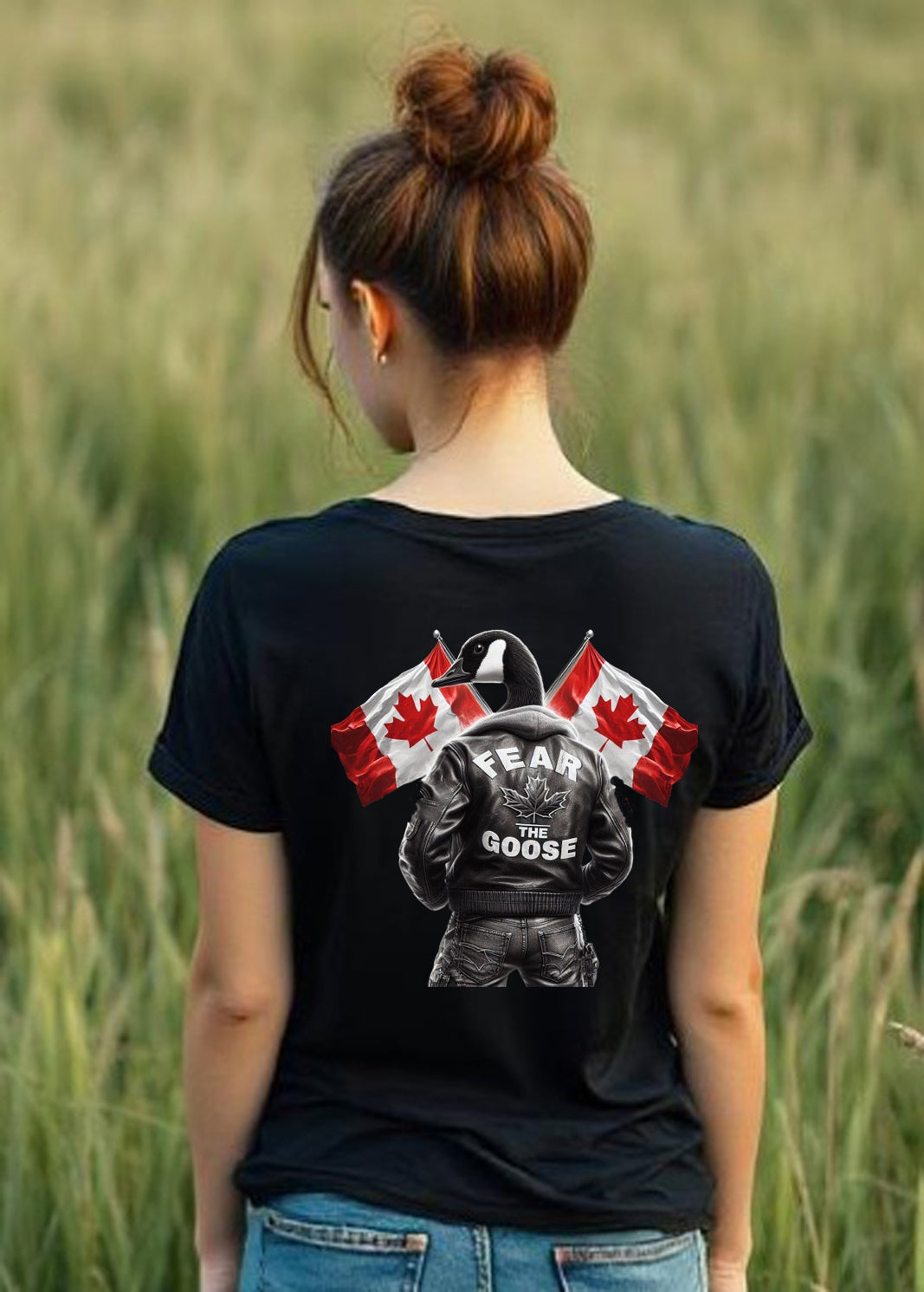 Fear The Goose V Neck T Shirt