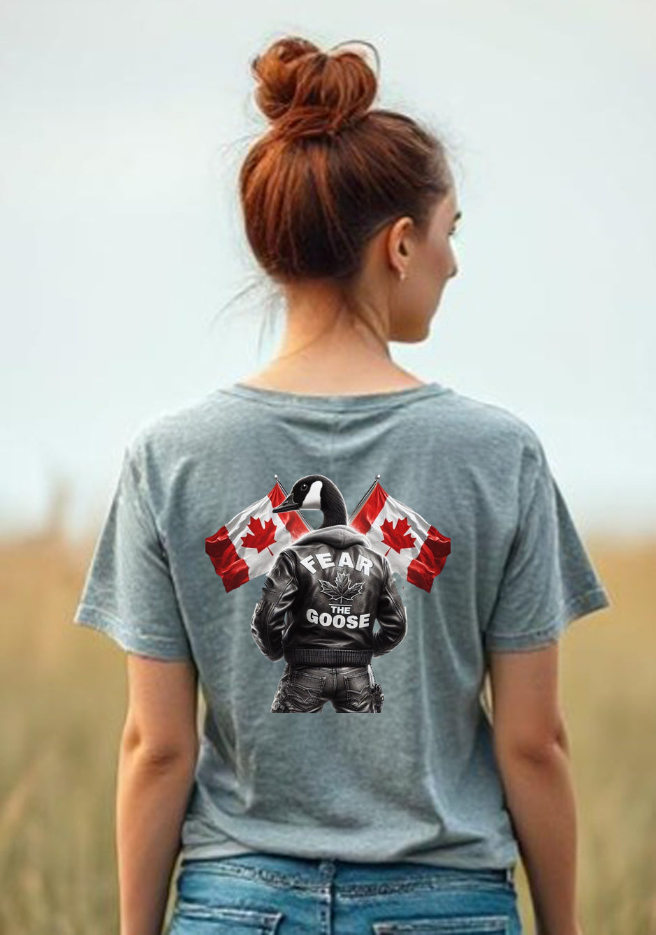 Fear The Goose V Neck T Shirt