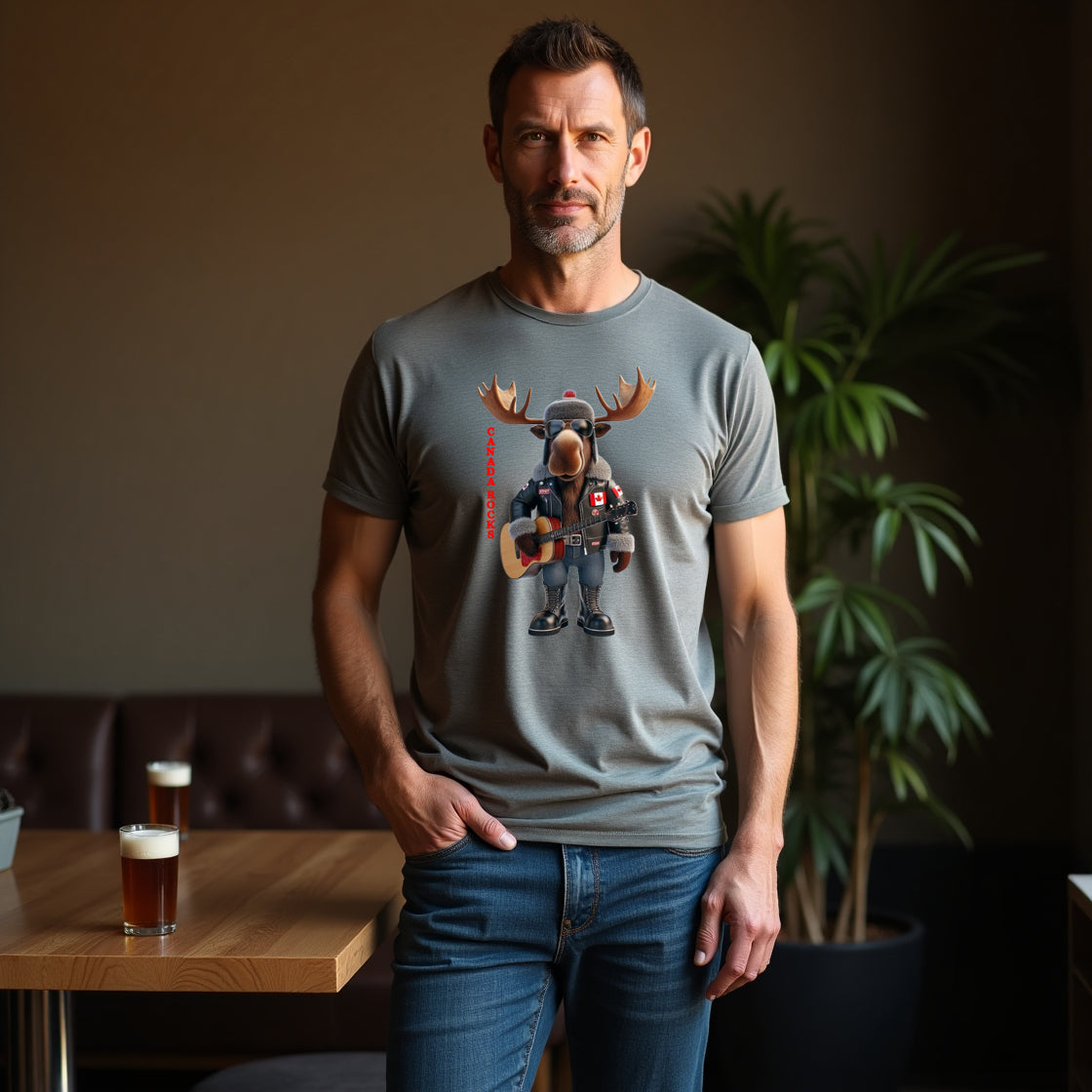 Unisex Antler & Thunder T Shirt