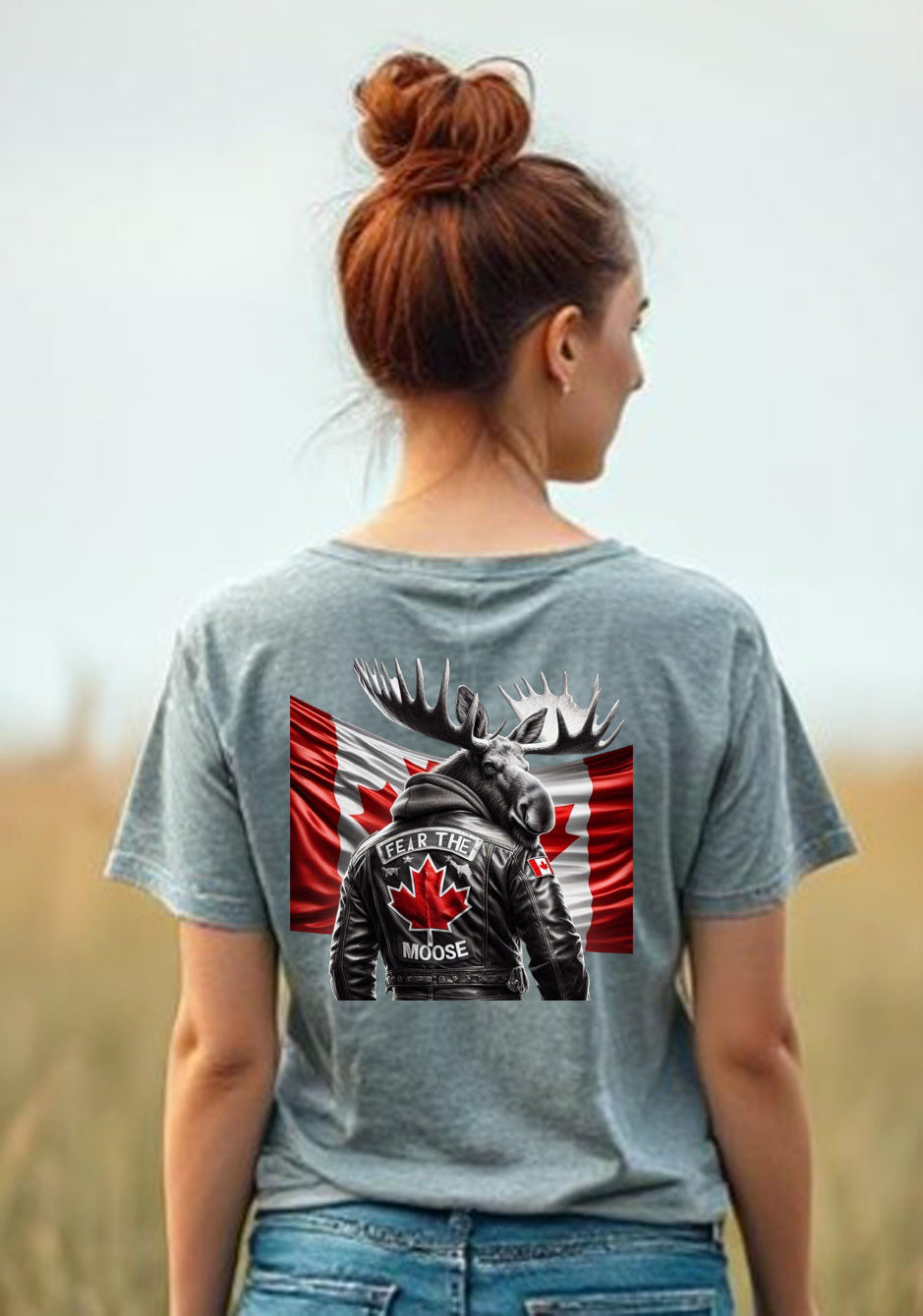 Fear The Moose V Neck T Shirt