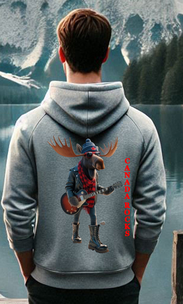 Unisex Moose On The Highway Hoodie