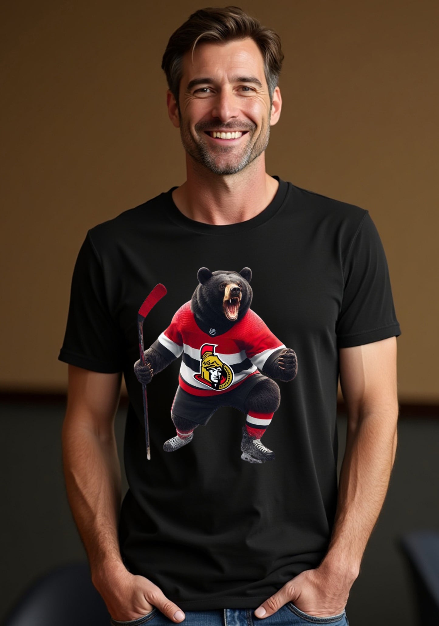 Ottawa Senators "Parliament Bear" T Shirt
