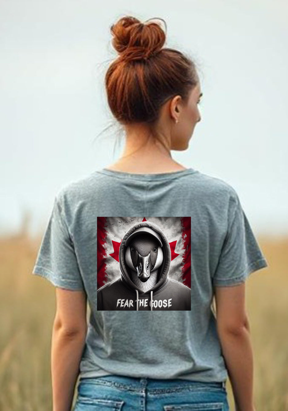 Fear The Goose II V Neck T Shirt