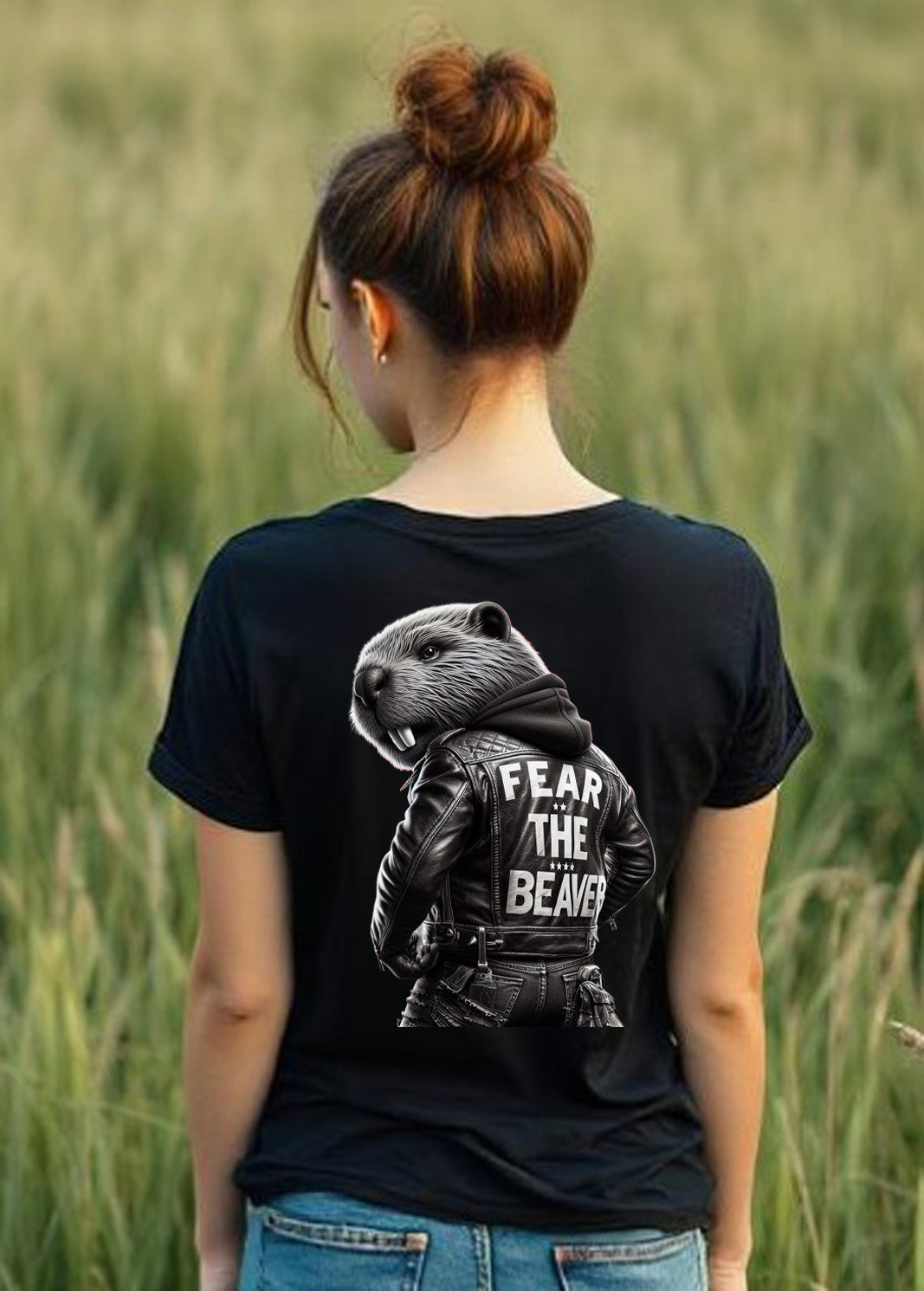 Fear The Beaver III V Neck T Shirt