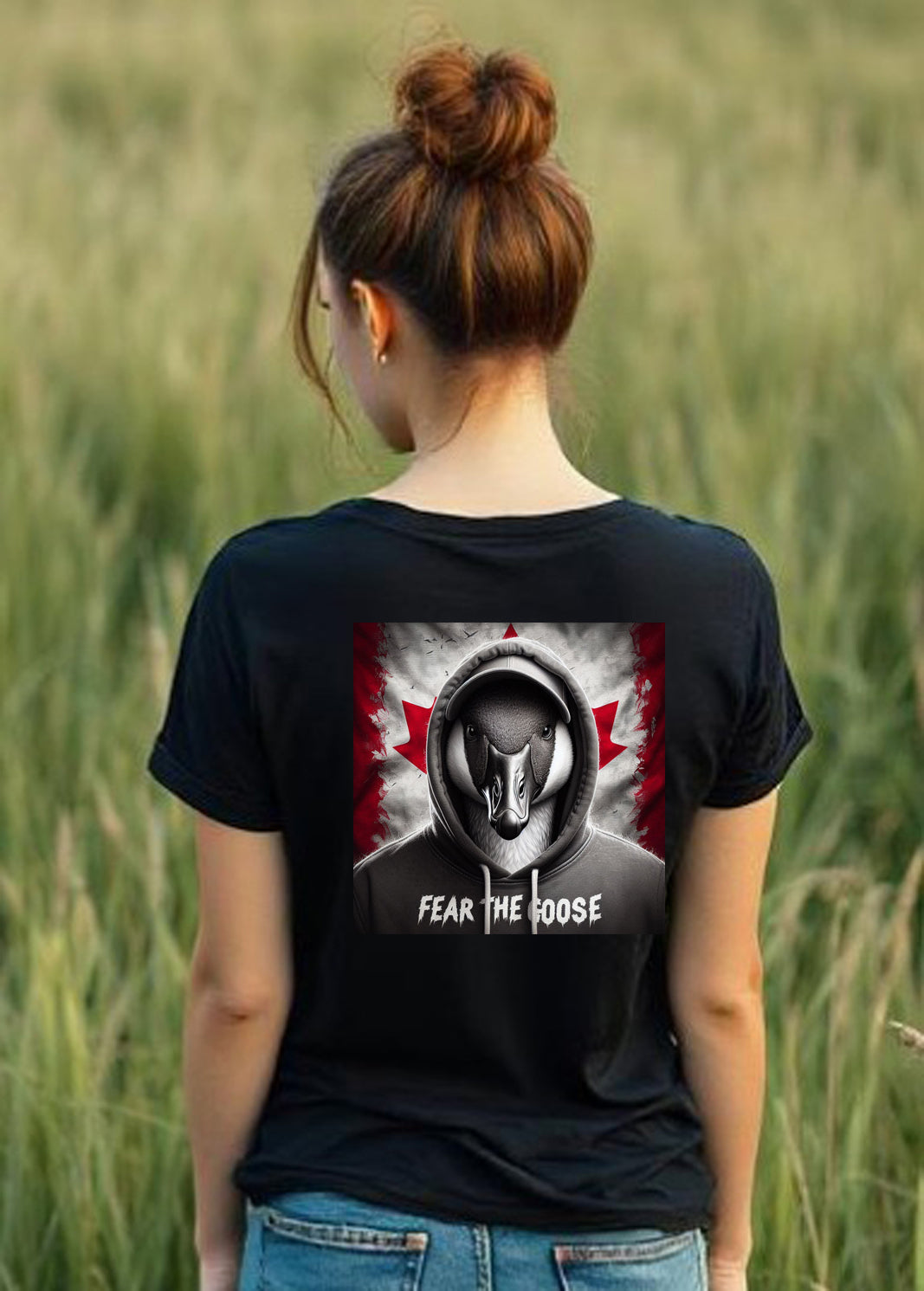 Fear The Goose II V Neck T Shirt