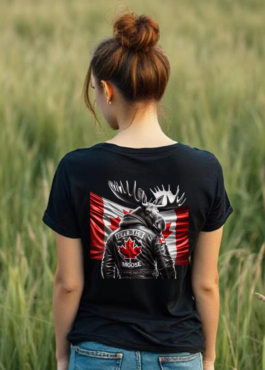 Fear The Moose V Neck T Shirt
