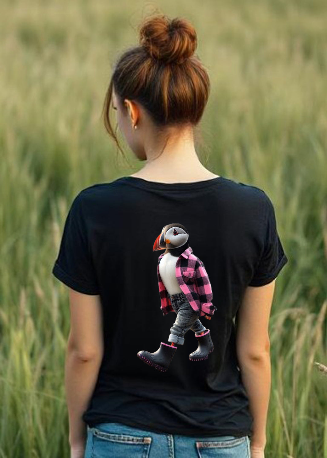 Ladies Pudden V Neck T Shirt